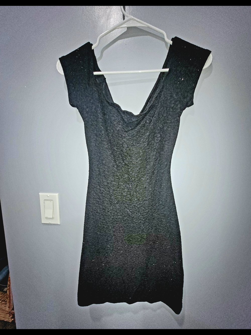 Windsor Black Short Sleeve Mini Dress